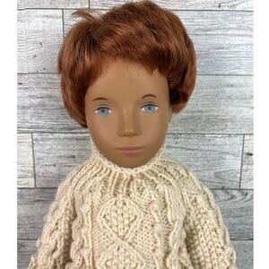 SASHA DOLL BOY Red Hair 16.5 Inch White Sweater Jeans Brown Sandals